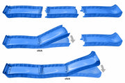 Wellenrutsche 290 cm für Podesthöhe 140–150 cm (Blau)
