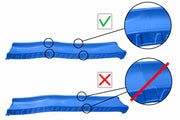 Wellenrutsche 290 cm für Podesthöhe 140–150 cm (Blau)
