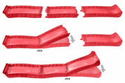 Wellenrutsche 290 cm für Podesthöhe 140–150 cm (Rot)