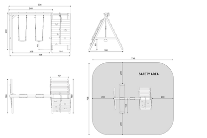 ACTIVE Gartenschaukel WALL