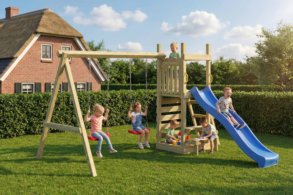 ACTIVE Kletterturm aus Holz Piccoo Play+