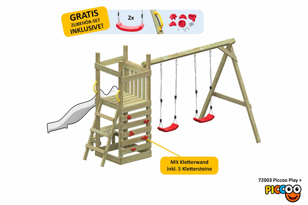 ACTIVE Kletterturm aus Holz Piccoo Play+