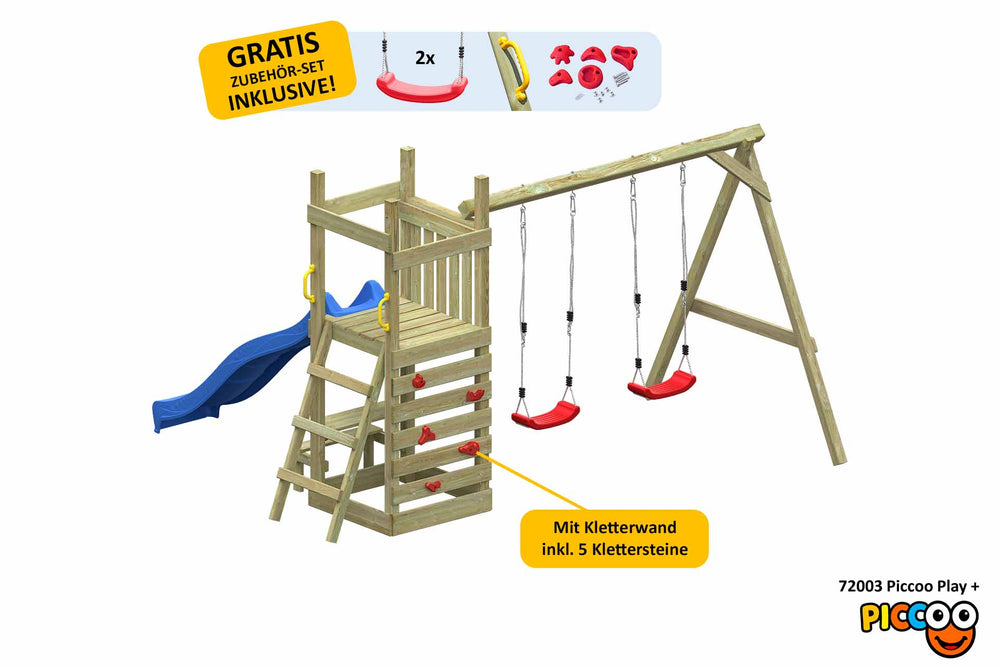 ACTIVE Kletterturm aus Holz Piccoo Play+