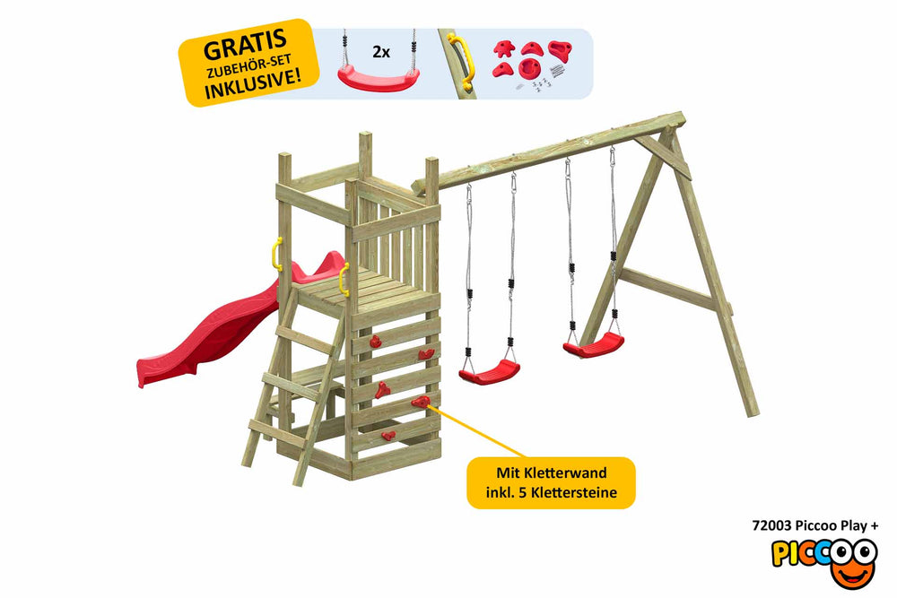 ACTIVE Kletterturm aus Holz Piccoo Play+