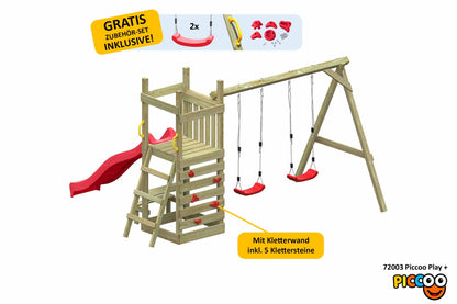 ACTIVE Kletterturm aus Holz Piccoo Play+