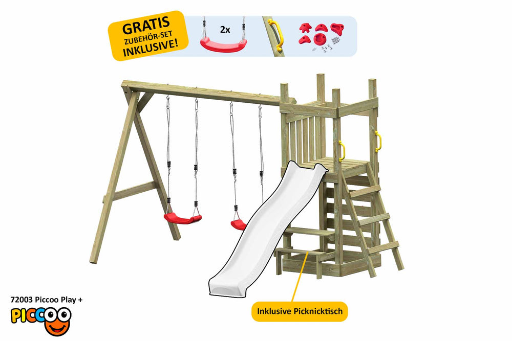 ACTIVE Kletterturm aus Holz Piccoo Play+