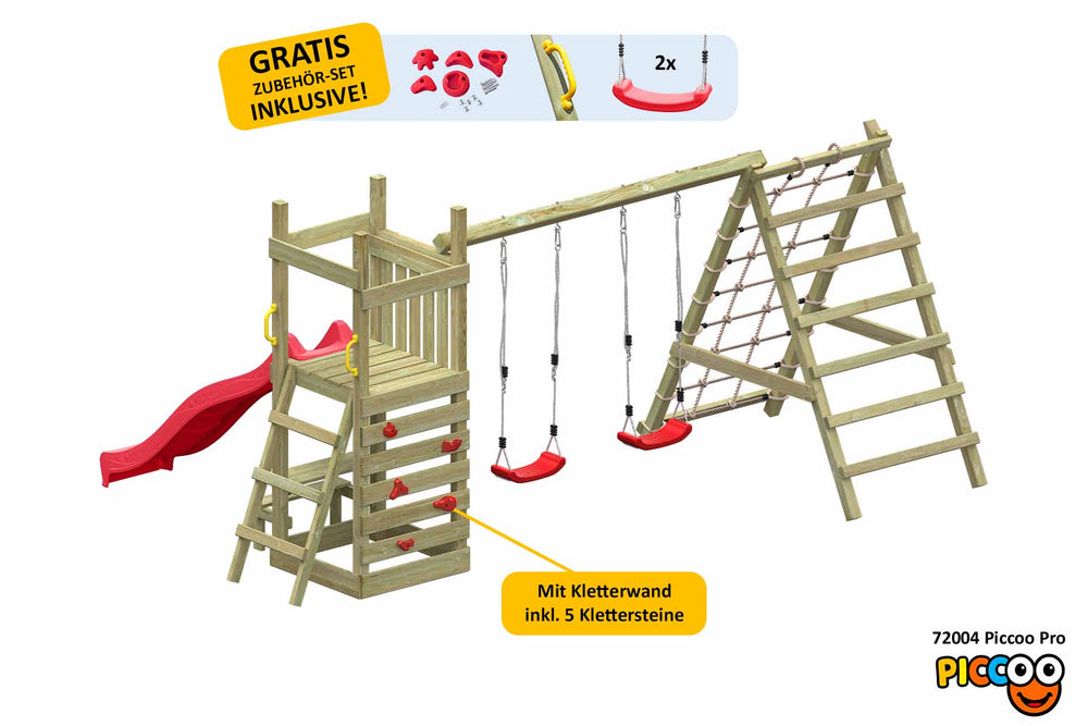 ACTIVE Klettergerüst aus Holz Piccoo Pro