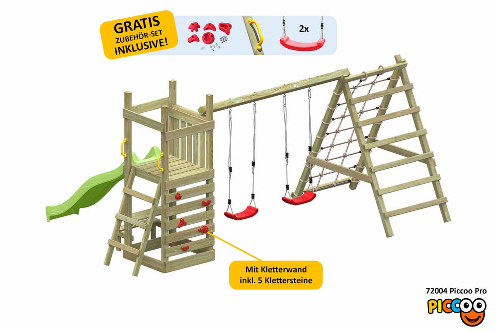 ACTIVE Klettergerüst aus Holz Piccoo Pro