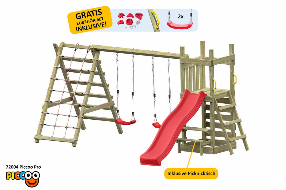 ACTIVE Klettergerüst aus Holz Piccoo Pro