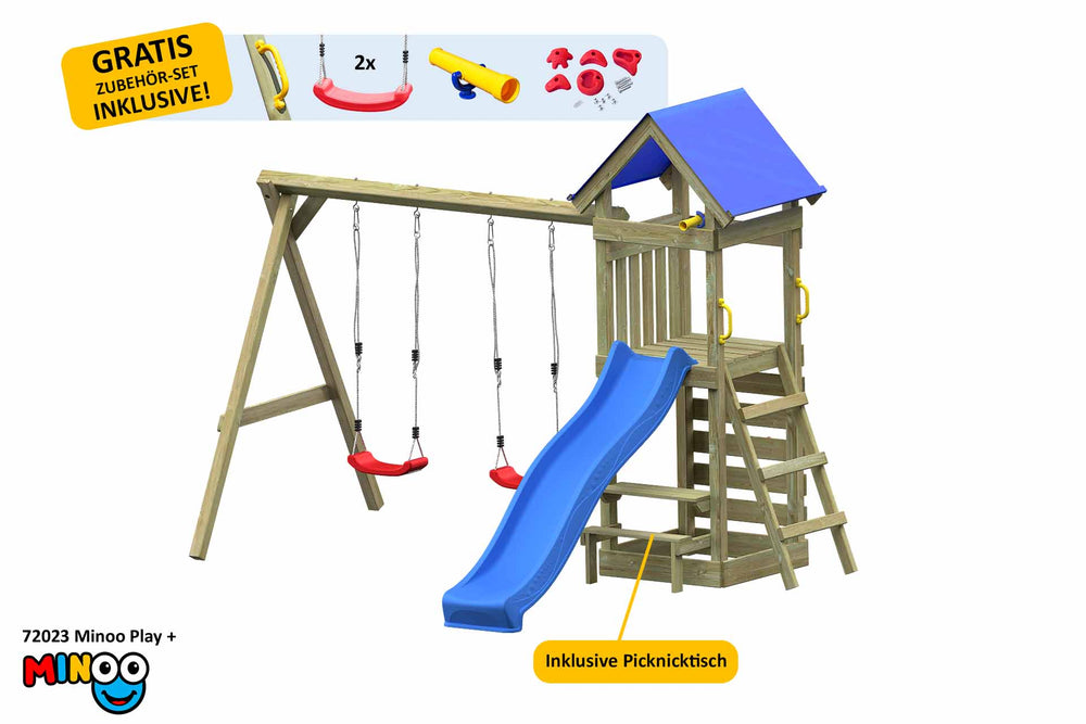ACTIVE Kletterturm aus Holz Minoo Play+