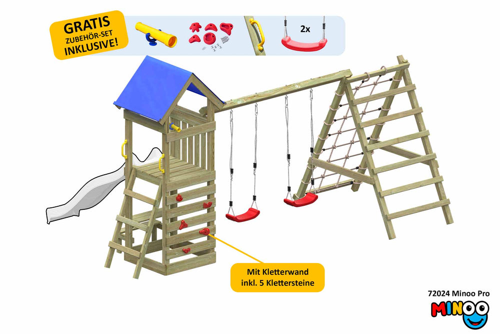 ACTIVE Klettergerüst aus Holz Minoo Pro