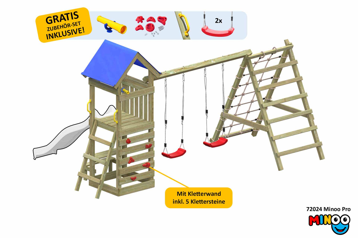 ACTIVE Klettergerüst aus Holz Minoo Pro