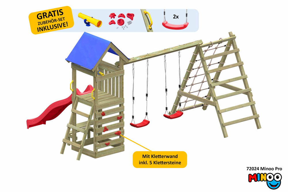 ACTIVE Klettergerüst aus Holz Minoo Pro