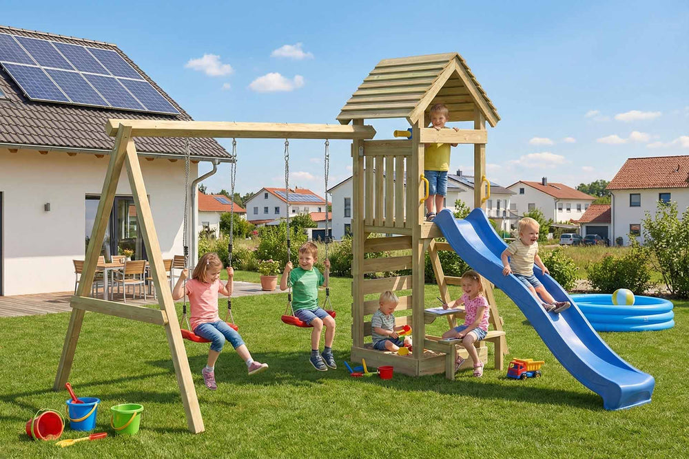 ACTIVE Kletterturm aus Holz Kidoo Play+