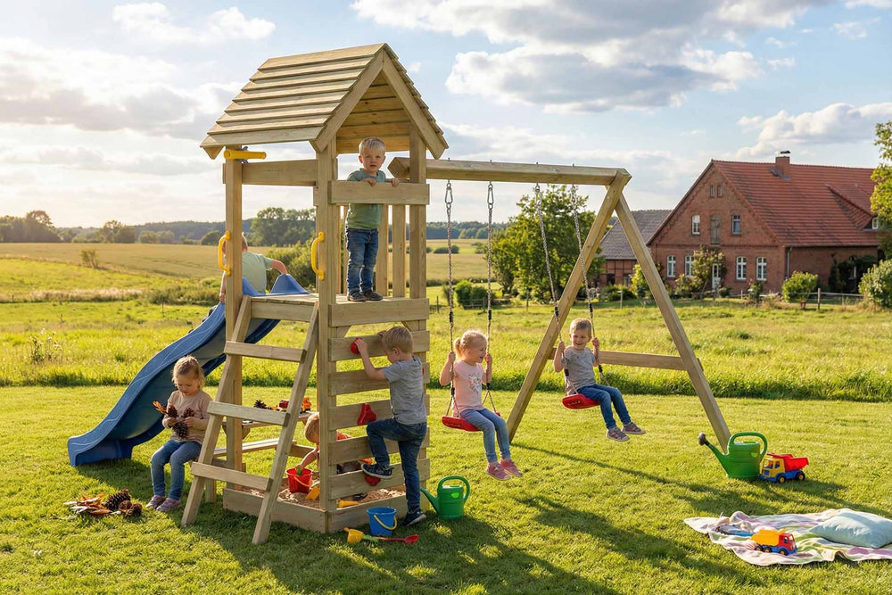 ACTIVE Kletterturm aus Holz Kidoo Play+