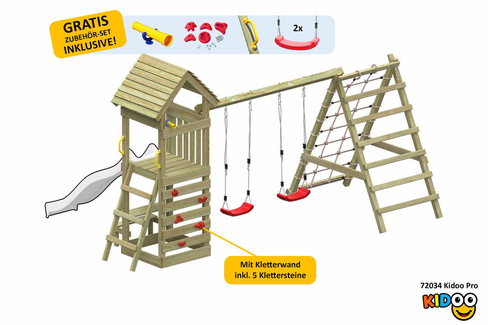 ACTIVE Klettergerüst aus Holz Kidoo Pro