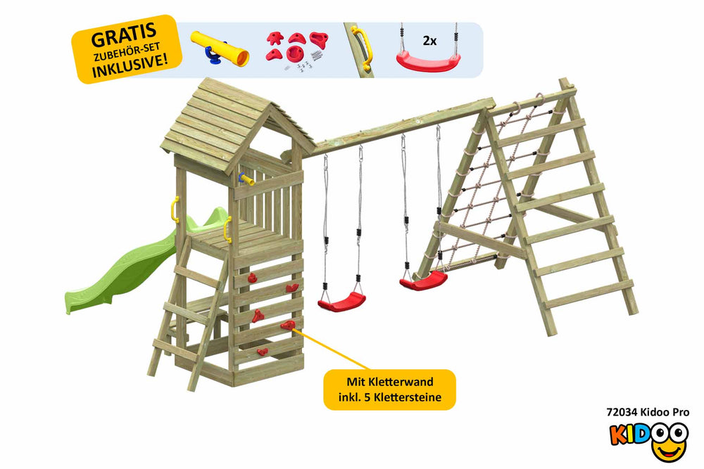 ACTIVE Klettergerüst aus Holz Kidoo Pro