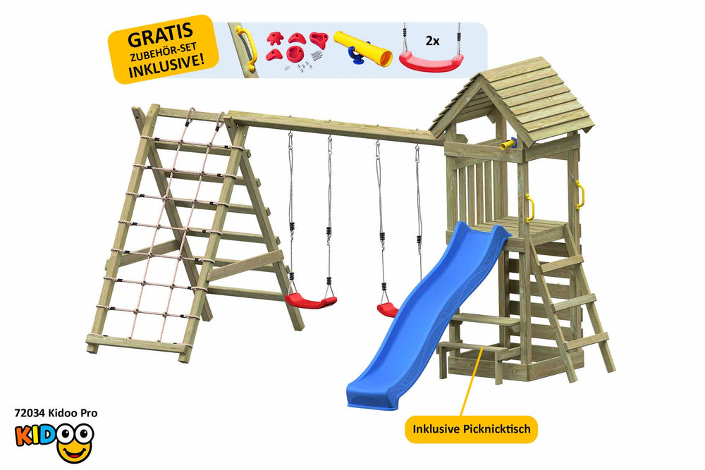 ACTIVE Klettergerüst aus Holz Kidoo Pro