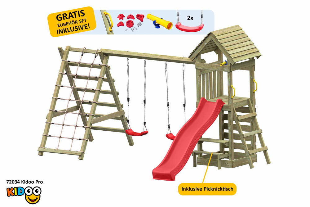 ACTIVE Klettergerüst aus Holz Kidoo Pro