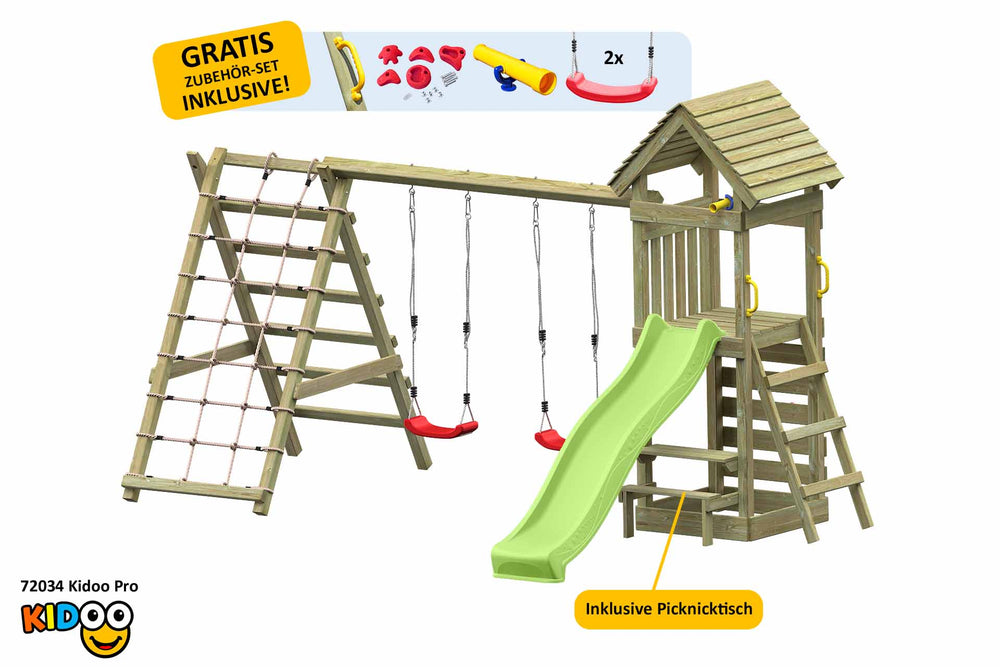 ACTIVE Klettergerüst aus Holz Kidoo Pro