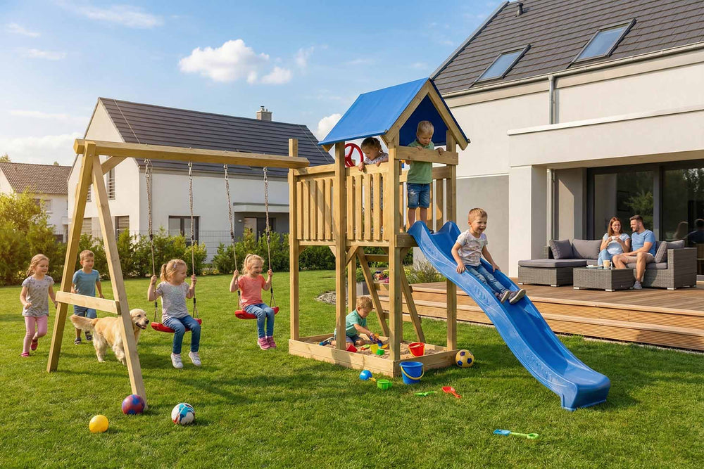 ACTIVE Spielturm aus Holz Movoo Play
