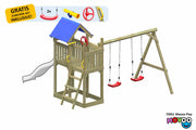 ACTIVE Spielturm aus Holz Movoo Play