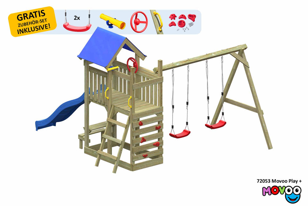 ACTIVE Kletterturm aus Holz Movoo Play+