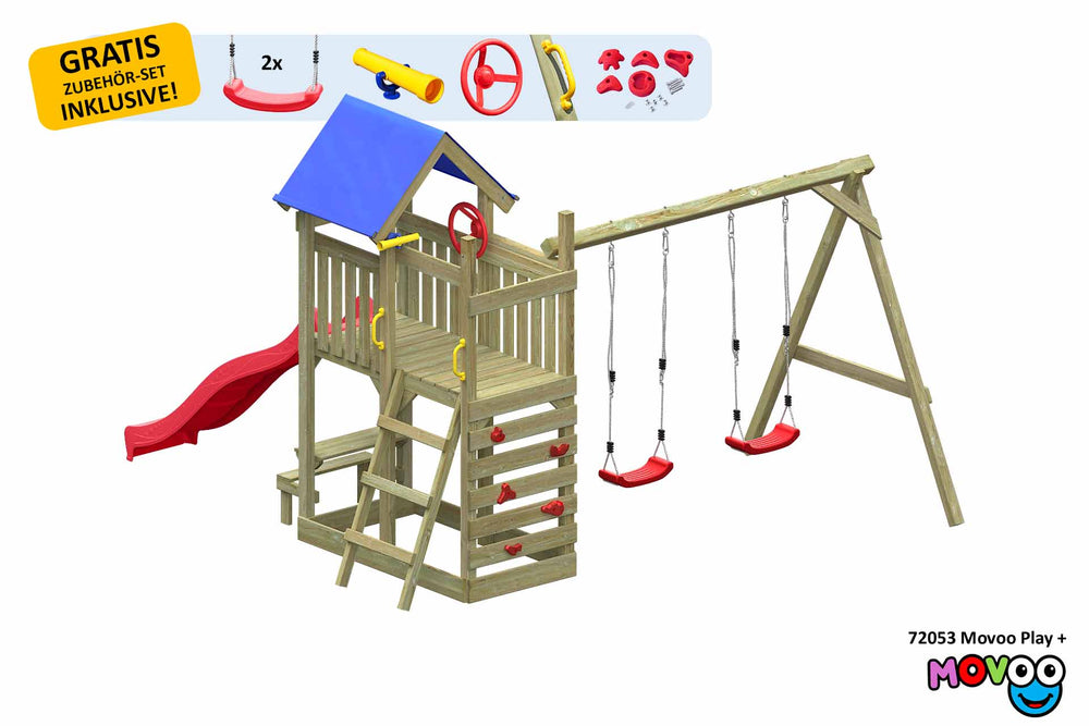 ACTIVE Kletterturm aus Holz Movoo Play+
