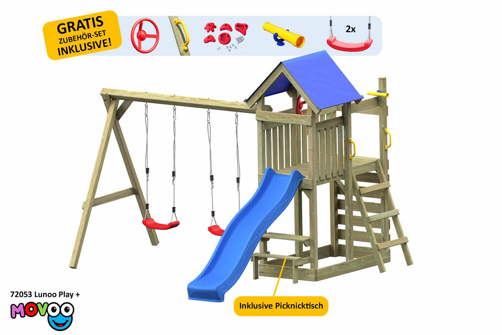 ACTIVE Kletterturm aus Holz Movoo Play+