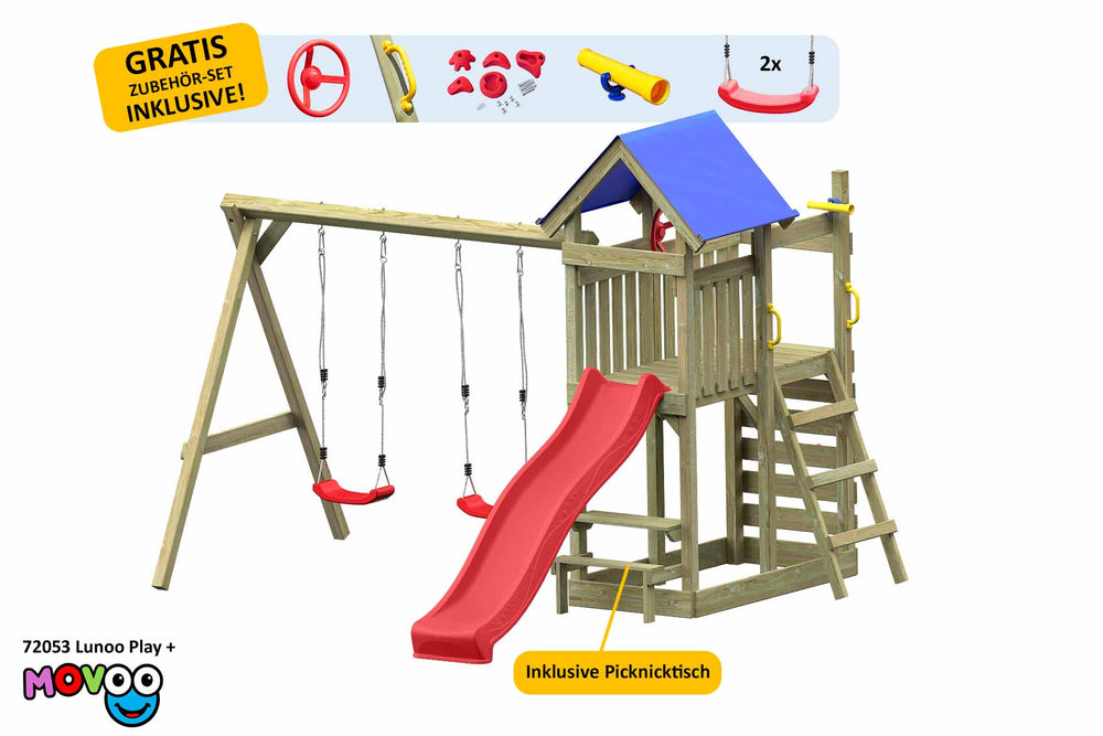 ACTIVE Kletterturm aus Holz Movoo Play+
