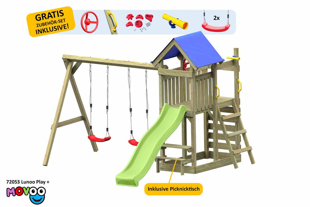 ACTIVE Kletterturm aus Holz Movoo Play+