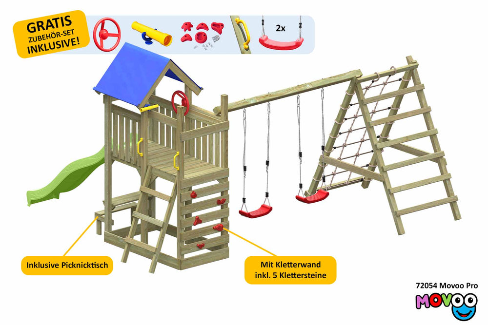 ACTIVE Klettergerüst aus Holz Movoo Pro