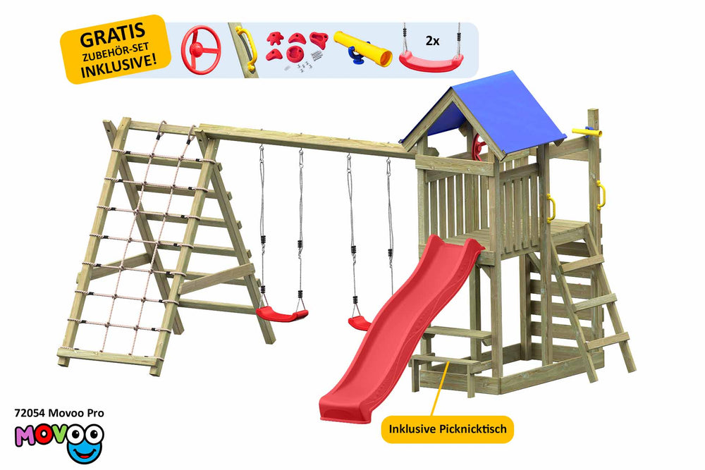ACTIVE Klettergerüst aus Holz Movoo Pro