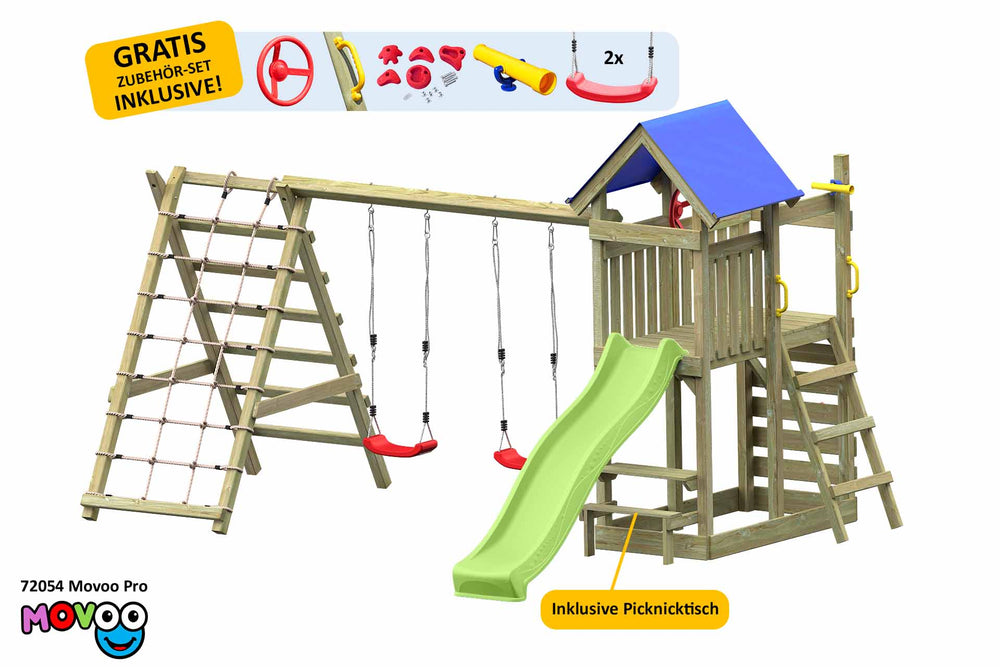 ACTIVE Klettergerüst aus Holz Movoo Pro