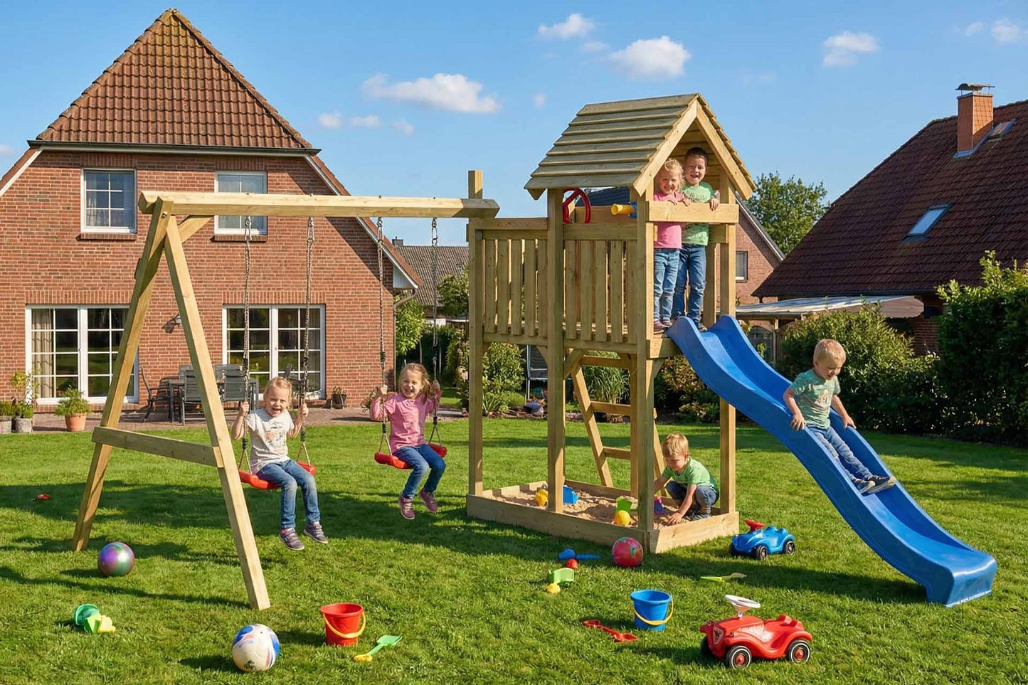 ACTIVE Spielturm aus Holz Lunoo Play