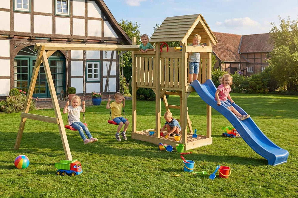 ACTIVE Spielturm aus Holz Lunoo Play