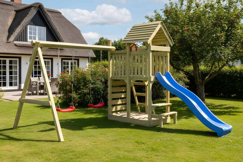 ACTIVE Kletterturm aus Holz Lunoo Play+