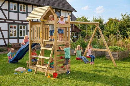 ACTIVE Kletterturm aus Holz Lunoo Play+
