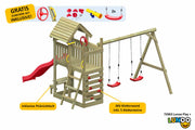 ACTIVE Kletterturm aus Holz Lunoo Play+