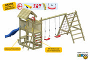 ACTIVE Klettergerüst aus Holz Lunoo Pro