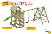 ACTIVE Klettergerüst aus Holz Lunoo Pro