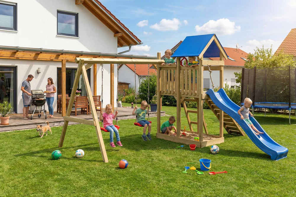 ACTIVE Spielturm aus Holz Exploroo Play
