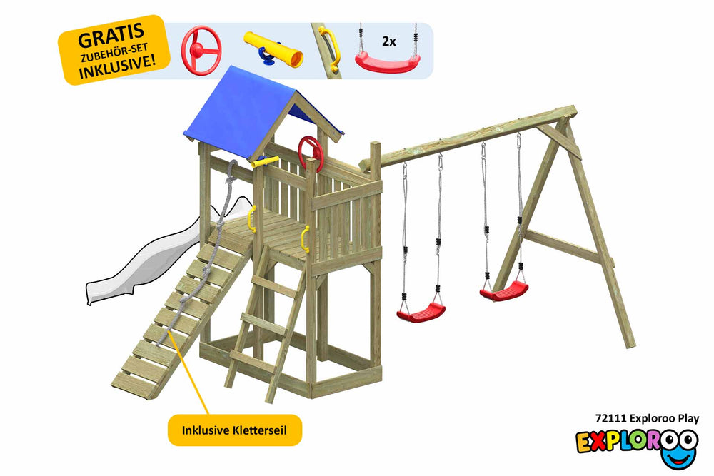ACTIVE Spielturm aus Holz Exploroo Play