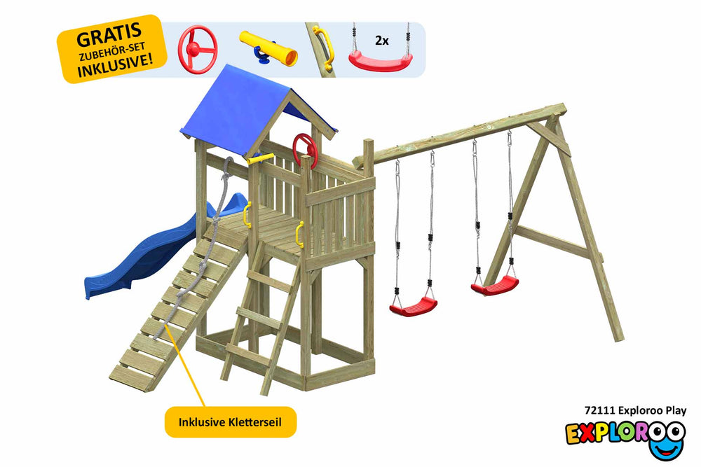 ACTIVE Spielturm aus Holz Exploroo Play
