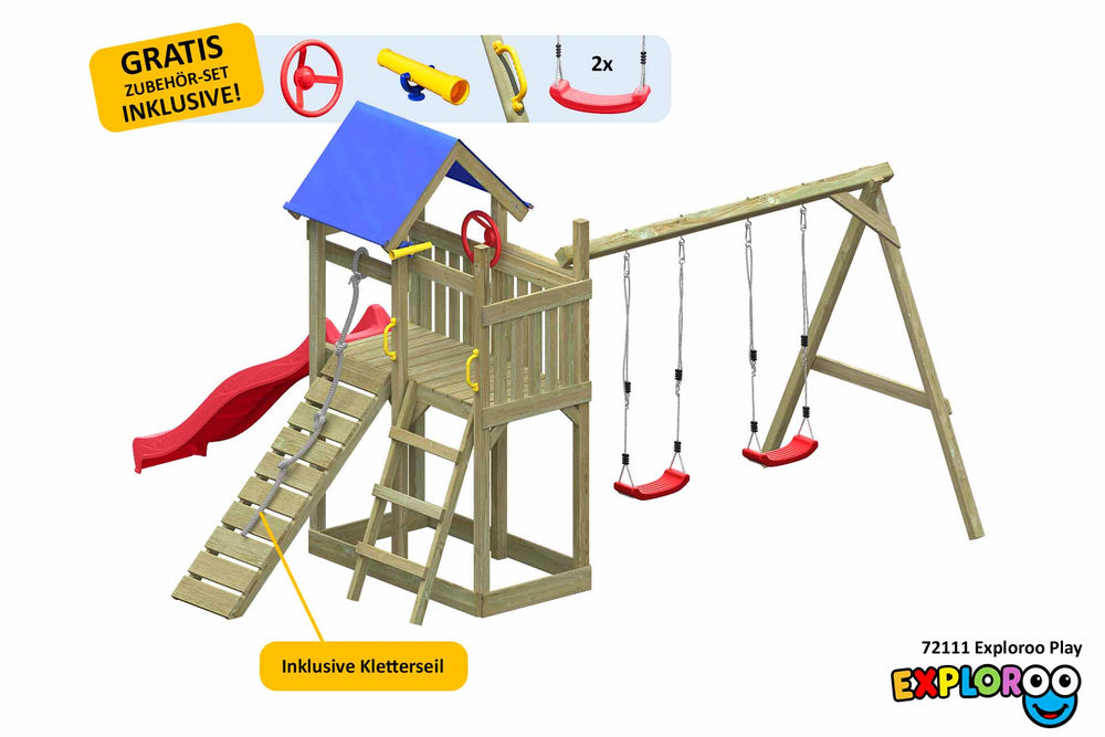 ACTIVE Spielturm aus Holz Exploroo Play