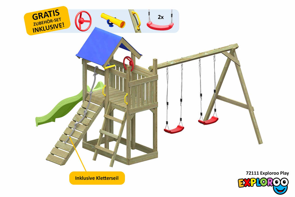 ACTIVE Spielturm aus Holz Exploroo Play