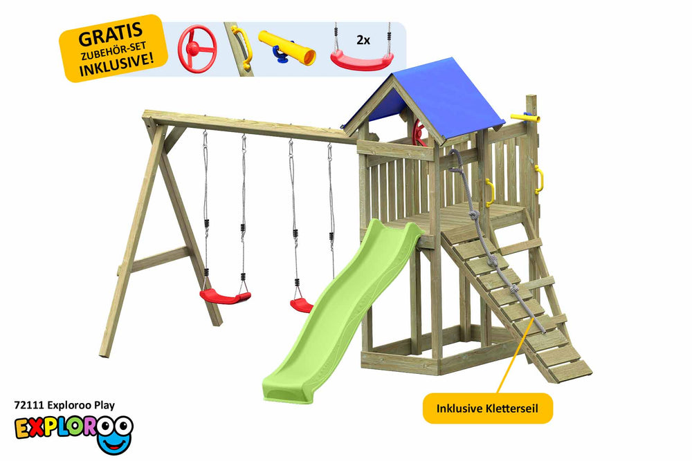 ACTIVE Spielturm aus Holz Exploroo Play