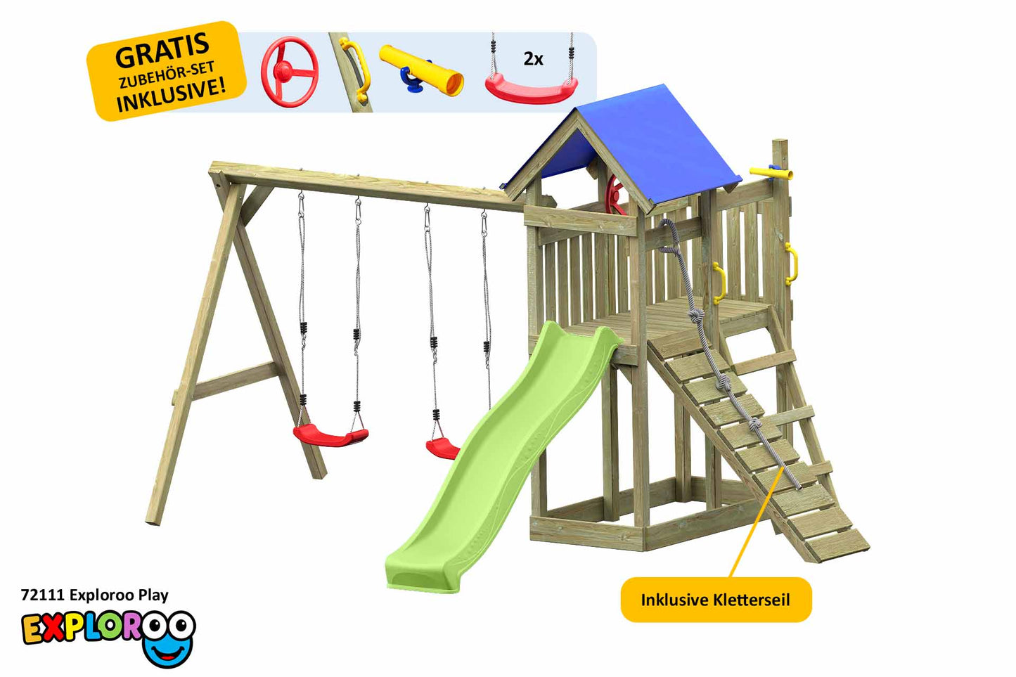 ACTIVE Spielturm aus Holz Exploroo Play