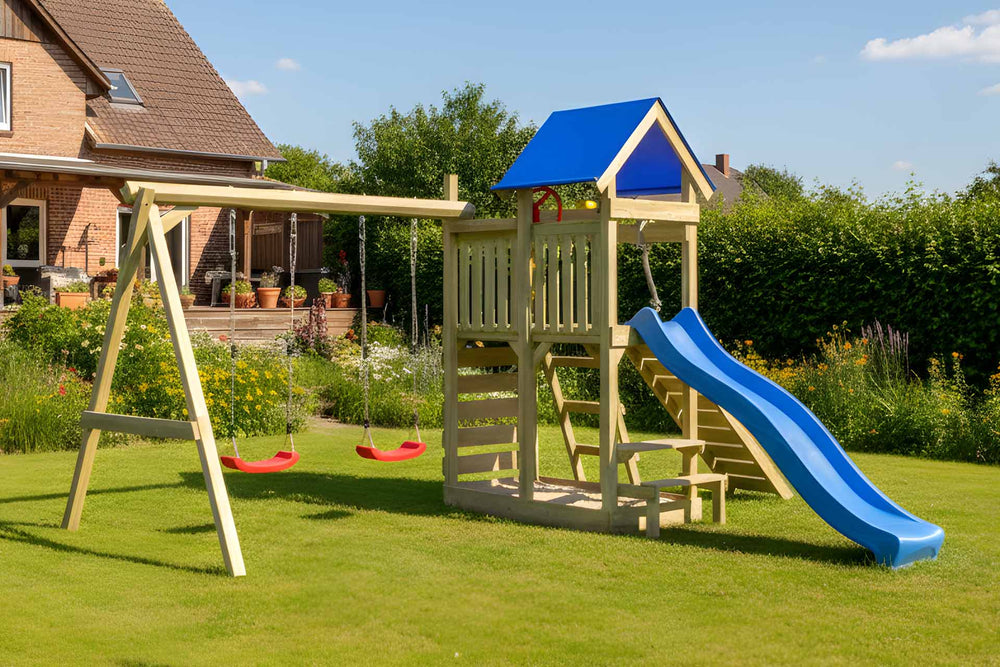 ACTIVE Kletterturm aus Holz Exploroo Play+