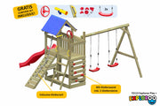ACTIVE Kletterturm aus Holz Exploroo Play+